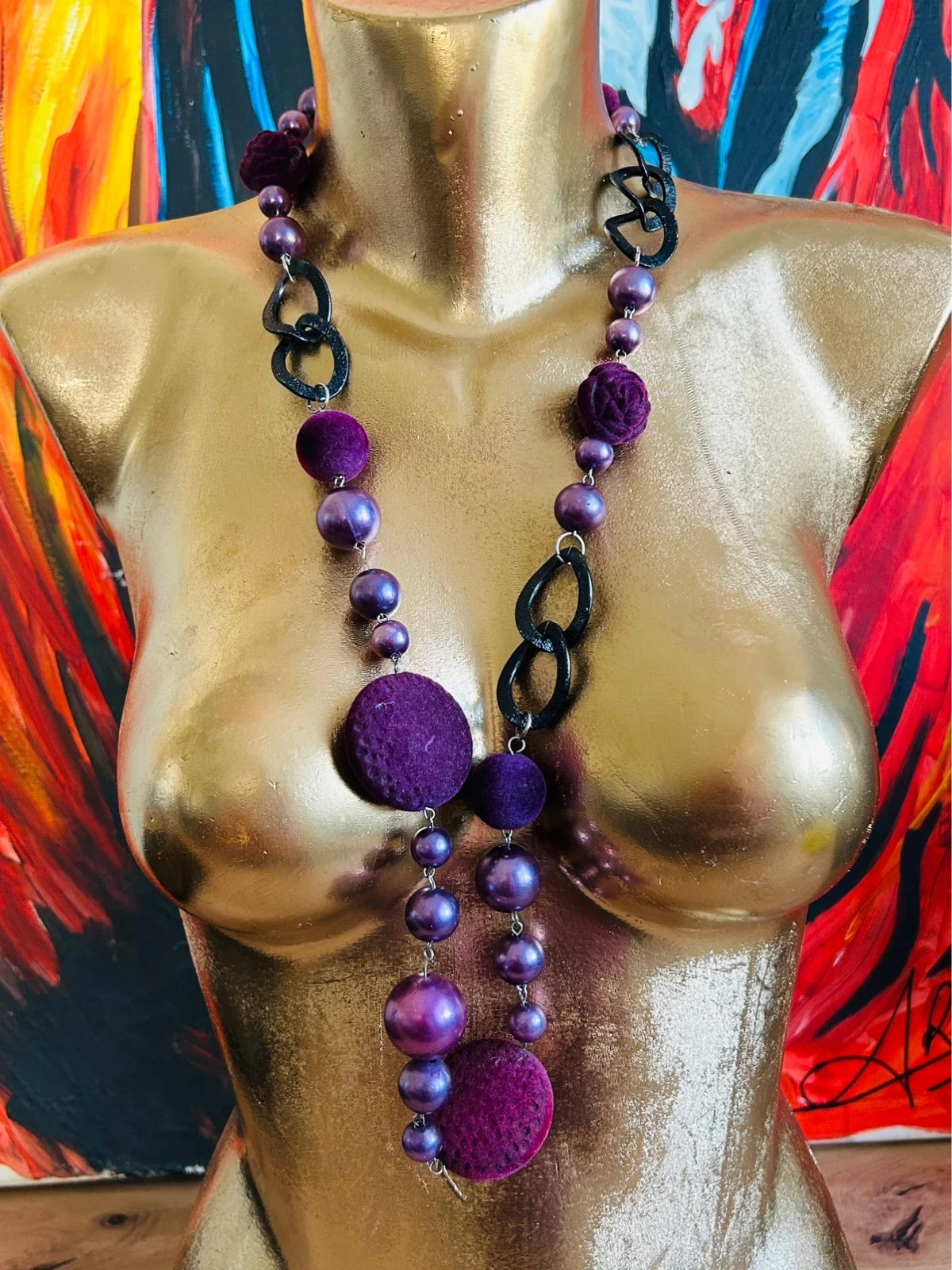 Vieux collier rétro